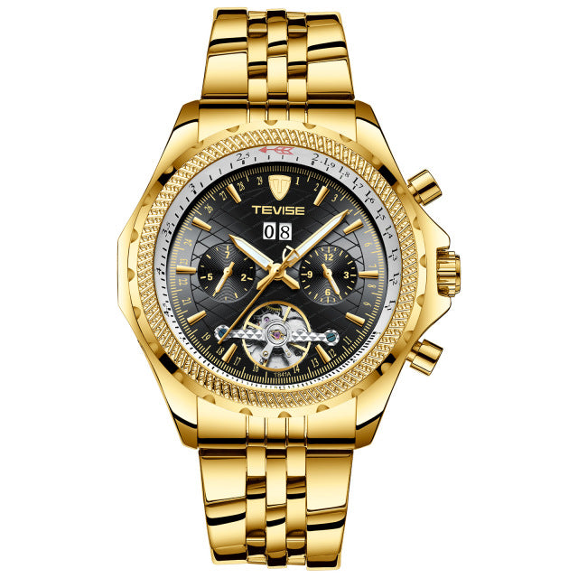 TEVISE T841A Waterproof Calendar Automatic Mechanical Watch Business Style Men Watch