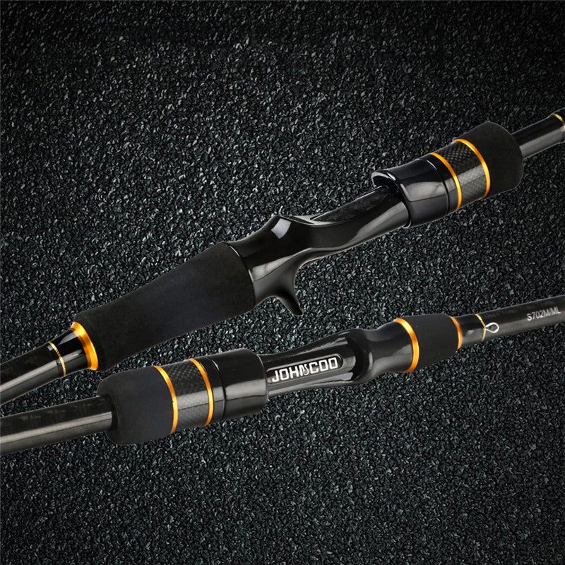 JOHNCOO 2.1/2.4m Fishing Rod Carbon Baitcasting Rod Hunting Fishing