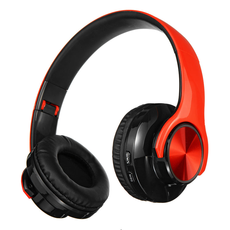 Foldable Wireless bluetooth V5.0 Headset LED Breathing Light Gaming Headphone Support FM Radio TF Card