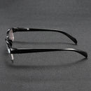 Finished Coating Myopia Glasses Clear Optical Half-rim Nearsighted Glasses -100 To -400