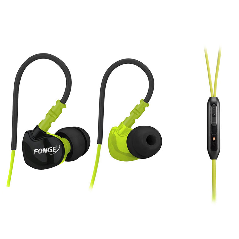 FONGE S500 Sport Stereo Bass 3.5mm In-ear Earphone Running Waterproof Sweatproof with Mic Headset