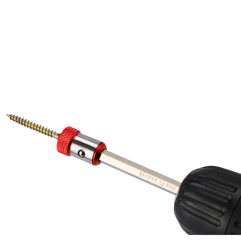 BROPPE S2 Magnetic Phillips Screwdriver Bit Set with Removable Magnetizer Ring PH2 Electric Screwdriver 1/4 Inch Hex Shank