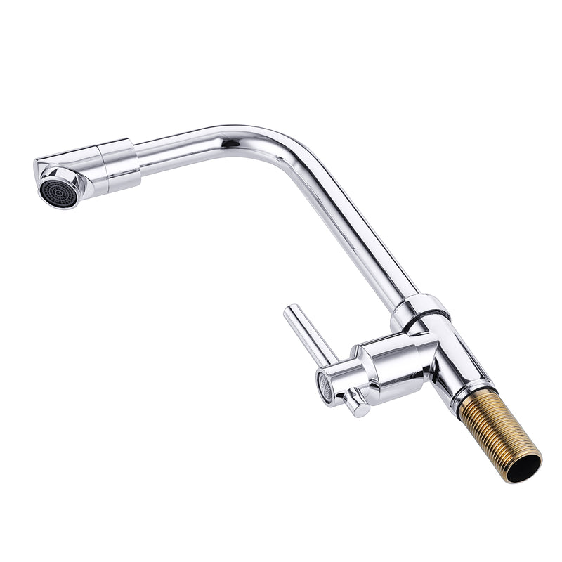 Kitchen Sink Faucet Single Hole Rotate Cold Water Basin Tap