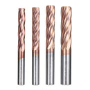 Drillpro 6 Flutes 6.5-10mm Milling Cutter HRC55 Tungsten Steel Carbide AlTiN Coating End Mill CNC Tool