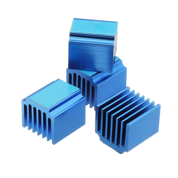 4PCS Blue TMC2100 LV8729 Stepper Motor Driver Cooling Heatsink With Back Glue For 3D Printer