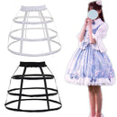 3 Hoop Ladies' Dress Crinoline Cage Bustle Casual Petticoat Adjustable Pannier