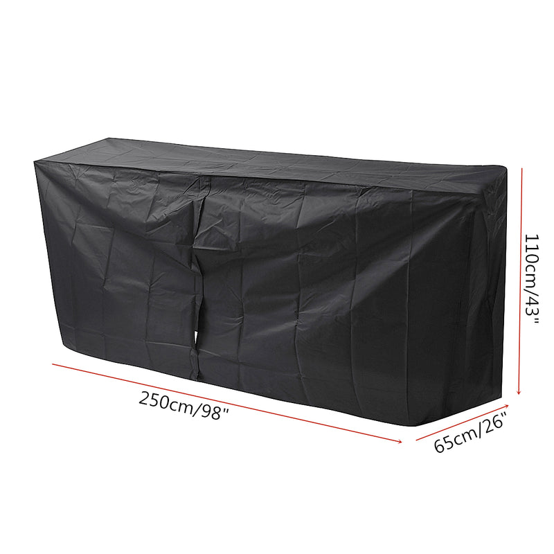 8ft Outdoor Firewood Log Storage Rack Cover Waterproof Protector Home Garden