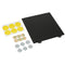 Black 235x235mm Double Texture PEI Powder Steel Plate with 6 Magnetic Block for 3D Printer