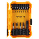 Drillpro 18PCS Screwdriver Drill Bit Set 5PCS 2-6mm Twist Drill Bit 12PCS Phillips Torx Square Screwdriver Bit and Quick Change Extension Rod with Box