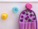 3Pcs Candy Color Mini Screw Bathroom Wall Hooks Racks Clothes Hanger Plastic Towel Robe Hook