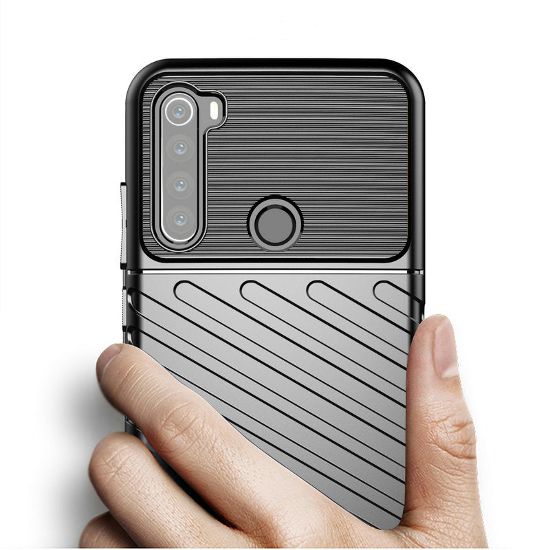For Xiaomi Redmi Note 8T Case Bakeey Armor Military Protect Rugged Shockproof Anti-Fingerprint Soft TPU Protective Case