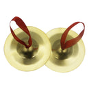 2Pcs Orff Small Musical Instrument Copper Finger Cymbals Drum Cymbal Percussion Instruments
