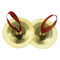 2Pcs Orff Small Musical Instrument Copper Finger Cymbals Drum Cymbal Percussion Instruments