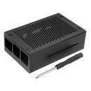 Silver/Black Aluminum Case Metal Enclosure With Screwdriver For Raspberry Pi 3 Model B+(plus)