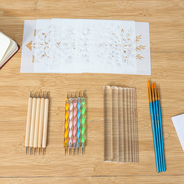 29PCS Mandala Embellishment Tool Rock Painting Decor Tools Kit