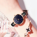 DOM G-1291 Fashion Women Watch Waterproof Starry Sky Dial Light Luxury Quartz Watch