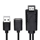 2 in 1 USB Female To HDMI Male HDTV Adapter Cable For HDTV Projector Displays