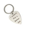 1Pcs Stainless Steel Guitar Picks with Keychain