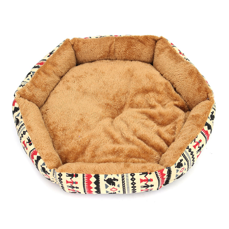 48cm Pet Dog Cat Bed Soft Cushion Winter Warm Kennel Mat Pad Blanket Gift