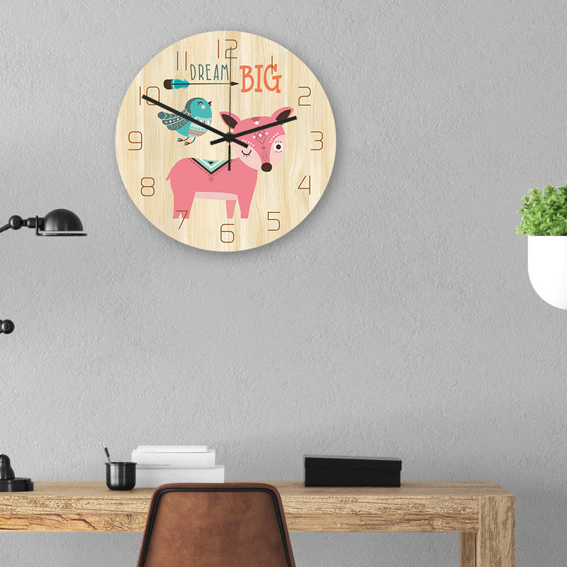 Loskii CC033 Creative Wall Clock Mute Wall Clock Cartoon Wall Clock For Home Office Decorations