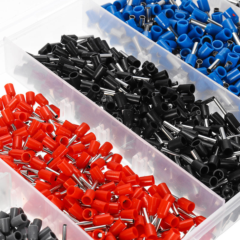 1200Pcs Insulated Electrical Wire Terminal & Wire Stripper Plier Crimper