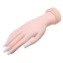 Flexible Nail Art Acrylic False Training Hand Practice Tips Manicure Tools Trainer