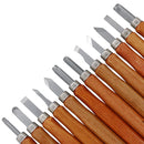 12pcs Carving Tools Hand Wood Carving Chisels Cutter for Wood Working DIY Tools
