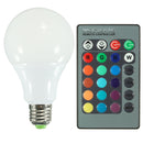 E27 5W RGB 16 Color LED Globe Bulbs RGB LED Light With 24Key Rmote Control AC 85-265