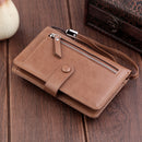 CarrKen Multifunction Men's Handbag Two Fold Wallet Card Holder Coin Pocket Passport Bag