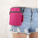 Universal Three-Layers Storage Detachable Strap Shoulder Waist Bag Handbag For Smartphone