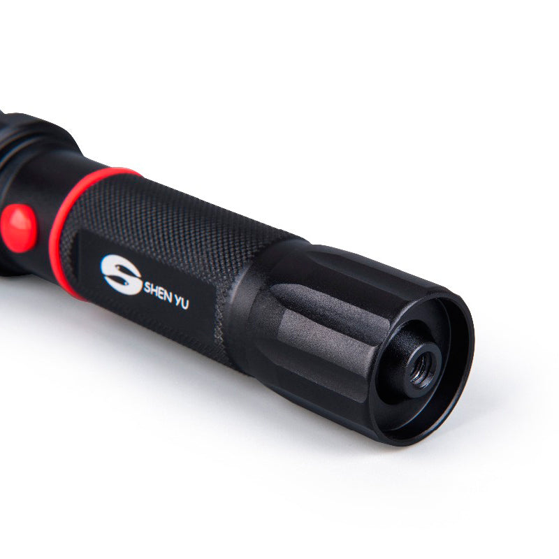 SHENYU YF1004 Tactical LED Flashlight 2000 Lumen 3 Modes 18650 Battery LED Torch Light Double Attack Head Emergency Survival Tool