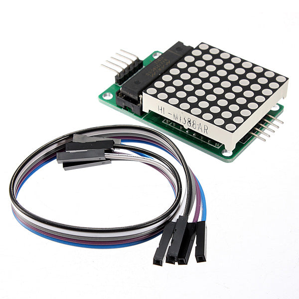 MAX7219 Dot Matrix MCU LED Display Control Module Kit For  With Dupont Cable