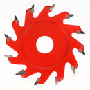 H20 V Shape 12 Teeth Wood Polishing Carving Disc Shovel Blade for Angle Grinder Woodworking Grinding Tool