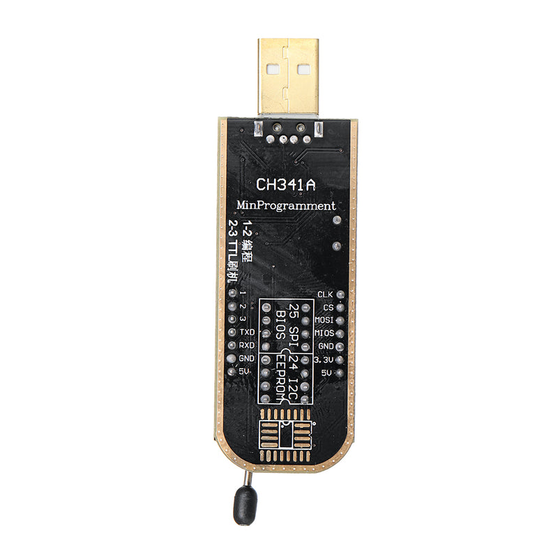 CH341A 24 25 Series EEPROM Flash BIOS USB Programmer + SOIC8 SOP8 Clip Adapter Module
