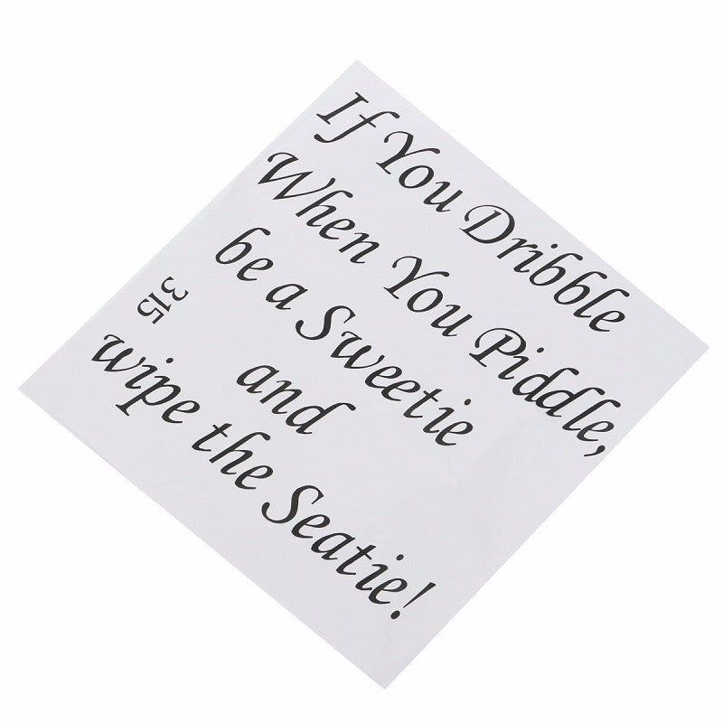 Waterproof Removable Toilet Seat Cover Sticker If You Dribblre Bathroom Wall Decal Home Decor