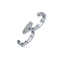 Women's Creative Special Copper Ring Two Ring Zircon Opening Ring