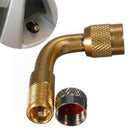 Generic 90 Degree Angle Bent Air Tyre Valve Extension Adapter Tool for Motorcycle Car Truck Bicycle Scooter