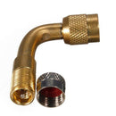 Generic 90 Degree Angle Bent Air Tyre Valve Extension Adapter Tool for Motorcycle Car Truck Bicycle Scooter