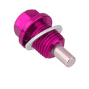 M14X1.5 Anodized Magnetic Engine Oil Pan/Transmission Drain Plug Purple