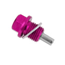 M14X1.5 Anodized Magnetic Engine Oil Pan/Transmission Drain Plug Purple