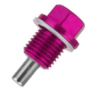 M14X1.5 Anodized Magnetic Engine Oil Pan/Transmission Drain Plug Purple
