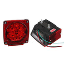 Waterproof Submersible Red LED Tail Brake Light Side Marker Boat Truck Trailer