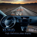 3" Multicolor Screen X5 Car HUD Head up Display OBD II Speed Warning Monitor