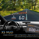 3" Multicolor Screen X5 Car HUD Head up Display OBD II Speed Warning Monitor