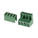 10pcs 5.08mm Straight 4 Pin Screw Terminal Block Connector Pluggable Type