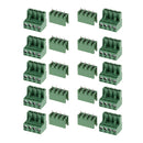 10pcs 5.08mm Straight 4 Pin Screw Terminal Block Connector Pluggable Type