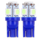 10X Ice Blue T10 W5W 194 168 501 Car 5SMD 12V LED Inverted Side Wedge Bulbs