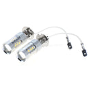 Pack of 2 H3 80W Bright LED White Fog Tail Turn DRL Head Car Light Lamp Bulbs