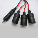 Generic 1 to 3 Socket Car Cigarette Lighter Charger Splitter DC Power Adapter Max.10A