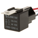 5x ZT603-12V-A-T Car Motor Heavy Duty Relay 4Pin Fuse On/Off SPST Socket